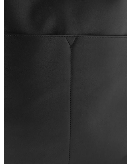 Saint Laurent Black Leather Tote Bag for men