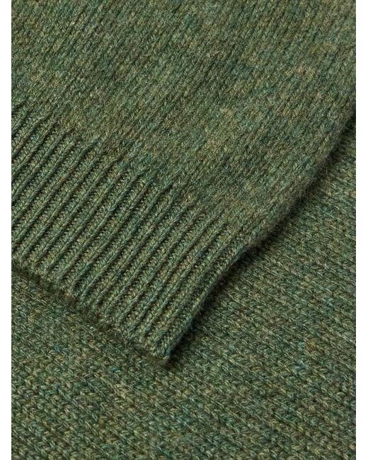 Loro Piana Green Fobello Cashmere Sweater for men