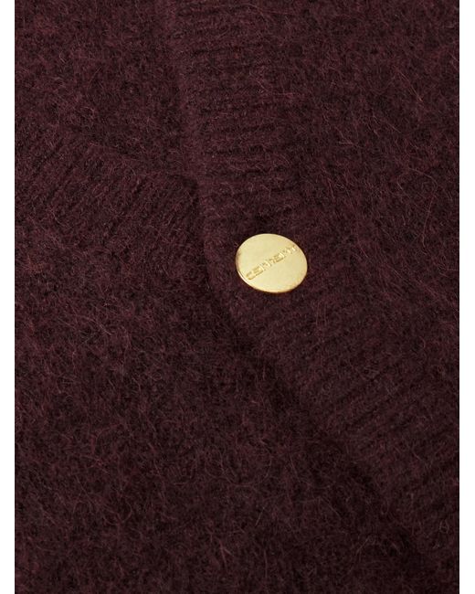 Carhartt Purple Medford Brushed-knit Cardigan for men