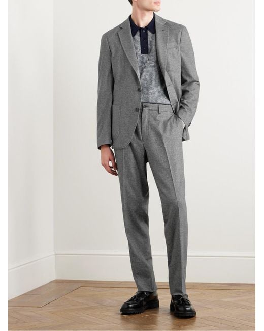 Mr P. Gray Slim-fit Donegal Tweed Blazer for men