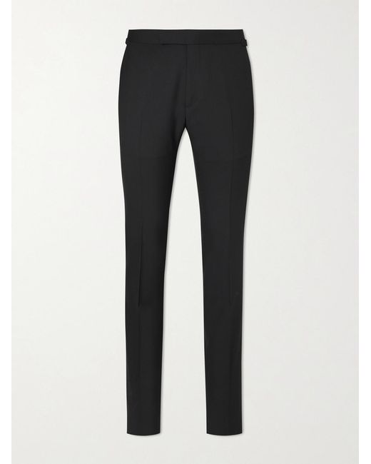 Pantaloni A Gamba Dritta di Tom Ford in Black da Uomo