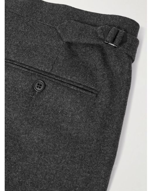 Ralph Lauren Black Gregory Straight-leg Wool-flannel Trousers for men