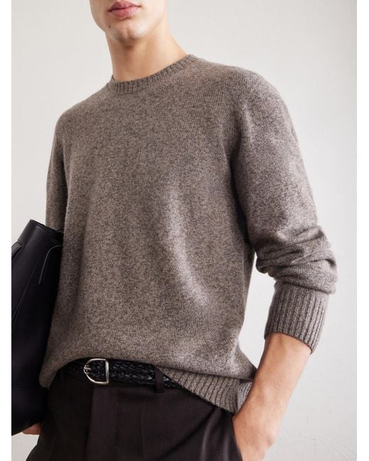 Hartford Gray Wool Sweater for men