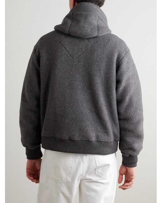 Canada Goose Gray Chilliwack Recycled Wool-Blend Fleece Zip-Up Hoodie for men