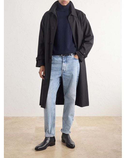 Piacenza 1733 Blue Turtleneck Wool And Cashmere-blend Sweater for men