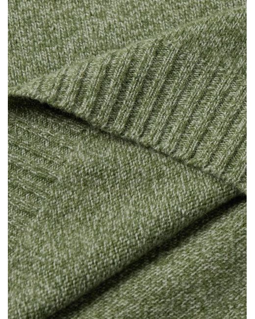 Boglioli Green Wool And Cashmere-blend Sweater for men