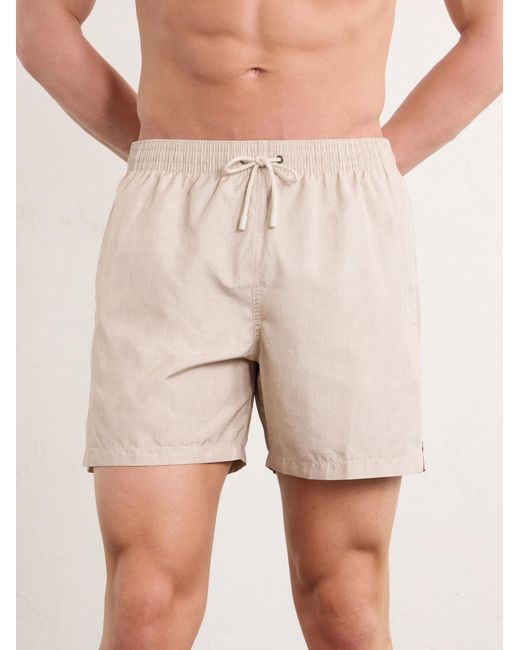 Canali Natural Straight-leg Mid-length Swim Shorts for men