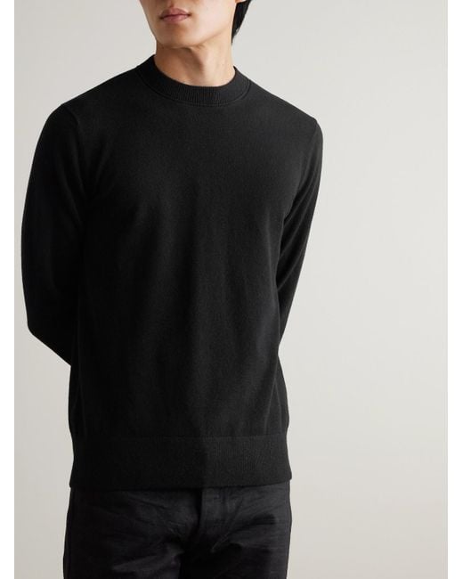 Mr P. Black Curtis Cashmere Sweater for men