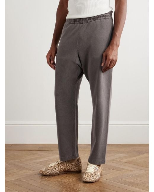 Remi Relief Gerade geschnittene Jogginghose aus Baumwoll-Jersey in Gray für Herren