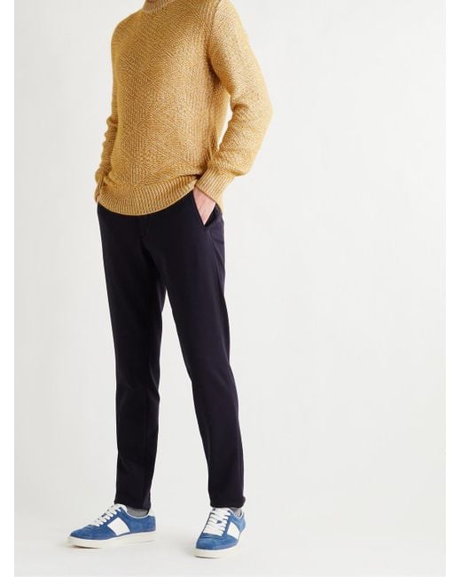 Loro Piana Multicolor Slim-Fit Cable-Knit Silk And Cashmere-Blend Sweater for men