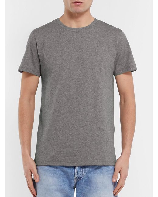 A.P.C. Gray Jimmy Cotton-Jersey T-Shirt for men