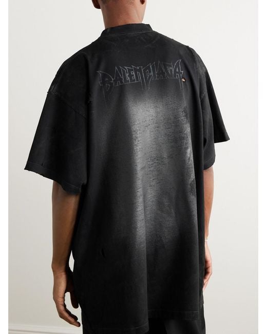 Balenciaga Black Paris Moon T-Shirt for men