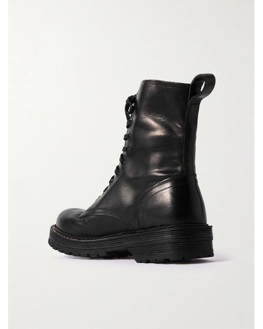 Visvim Black Gillespie Folk Leather Boots for men