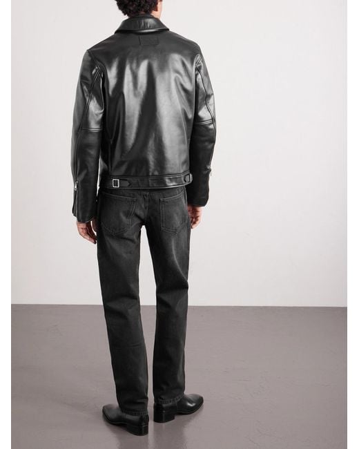 Givenchy Black Padded Leather Jacket for men