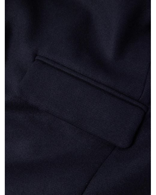 Altea Blue Coleman Double-Faced Wool-Blend Overcoat for men