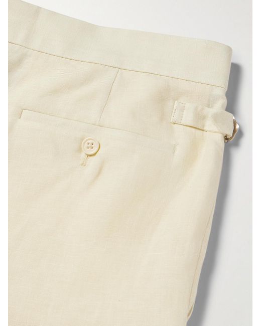 Ralph Lauren Natural Glenn Straight-Leg Linen Suit Trousers for men