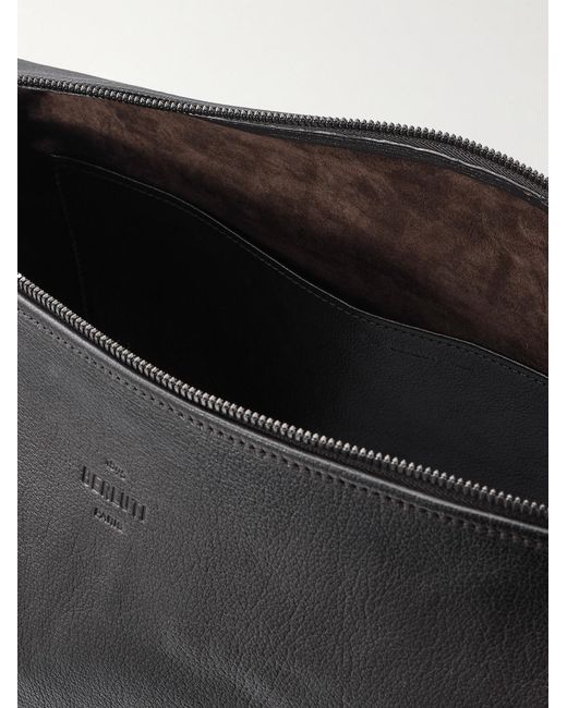 Berluti Black Un Jour Textured-Leather Messenger Bag for men