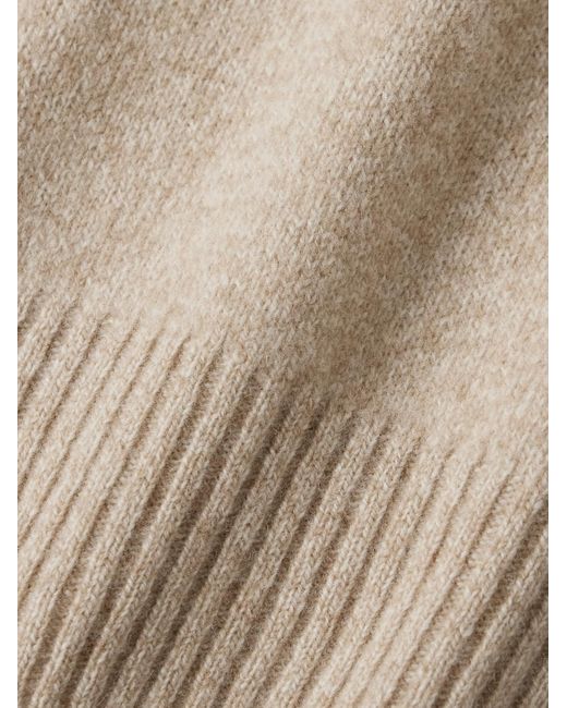 Pullover A Collo Alto di Hartford in Natural da Uomo