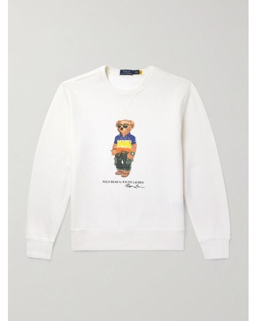 Felpa di Polo Ralph Lauren in White da Uomo