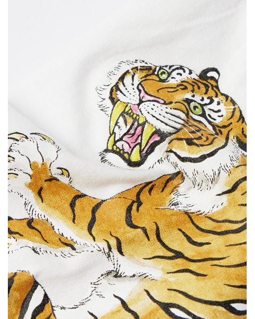Wacko Maria Gray Tim Lehi Logo-embroidered Printed Cotton-jersey T-shirt for men