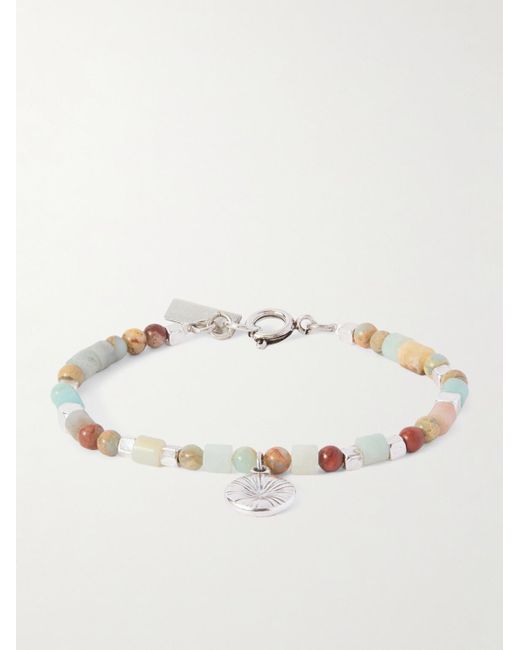 Isabel Marant Natural Tone And Jasper Beaded Bracelet for men