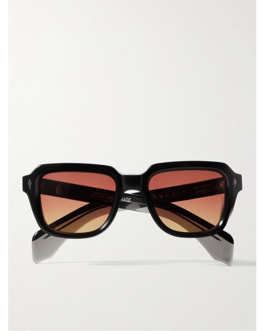 Jacques Marie Mage Taos Squareframe Acetate Sunglasses in Black for