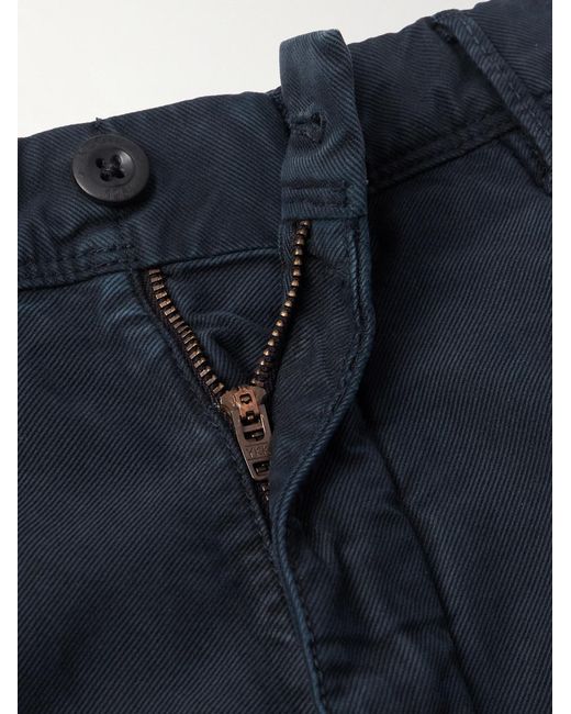 Slowear Blue Slim-Fit Tricochino Trousers for men