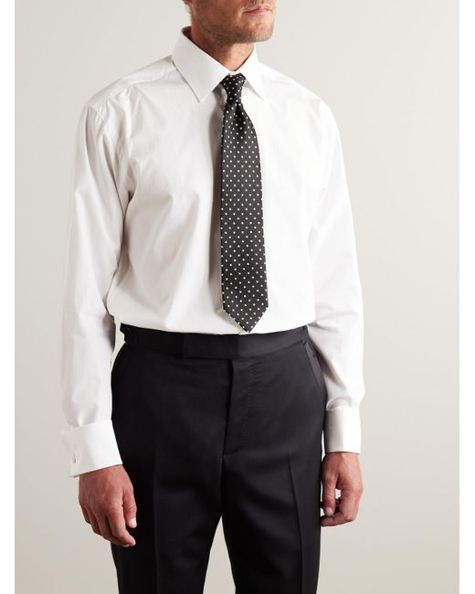 Favourbrook White Gatsby Cotton-Poplin Shirt for men