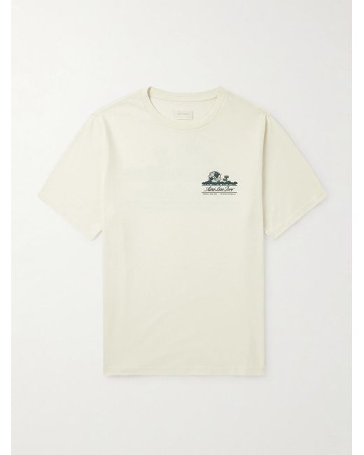 Aimé Leon Dore Natural Unisphere Logo-print Cotton-jersey T-shirt for men