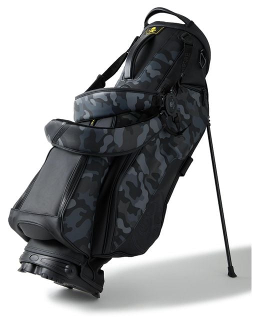 G/FORE Black Transporter Iii Limited-edition Camouflage-print Faux Leather Golf Bag for men