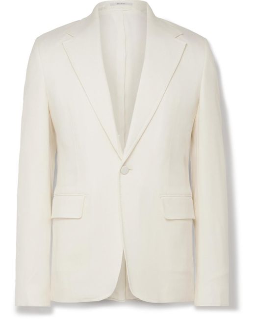 Gabriela Hearst White Leiva Slim-fit Wool-twill Suit Jacket for men