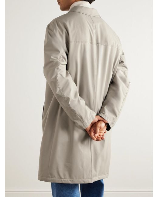 Brioni Natural Padded Shell Overcoat for men