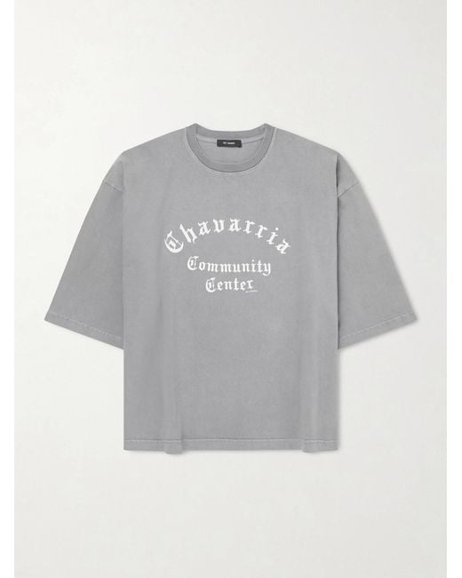 Willy Chavarria Gray Chavarria Logo-Print Cotton-Jersey T-Shirt for men