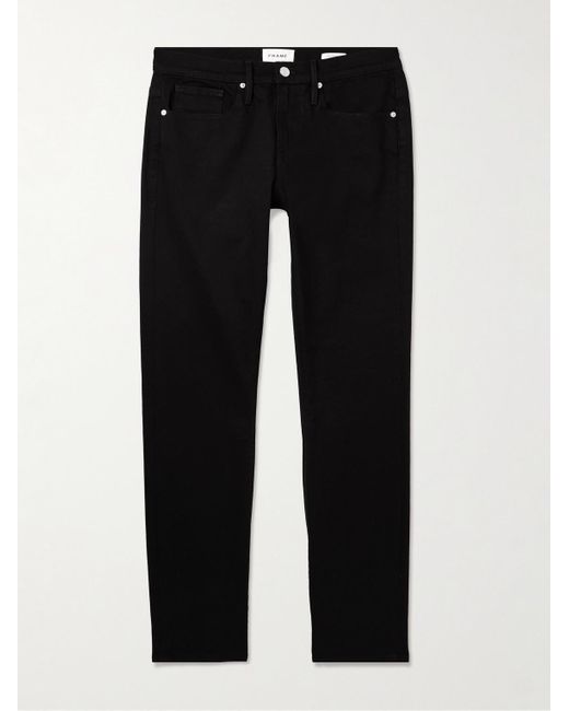 FRAME Black L'Homme Slim-Fit Jeans for men