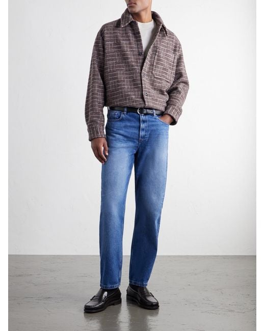 A.P.C. Purple Baptiste Merino Wool Overshirt for men