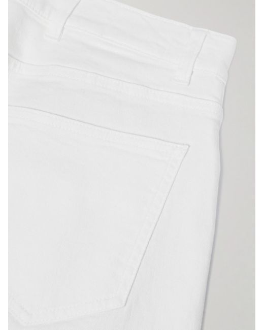 Eleventy White Slim-Fit Straight-Leg Jeans for men