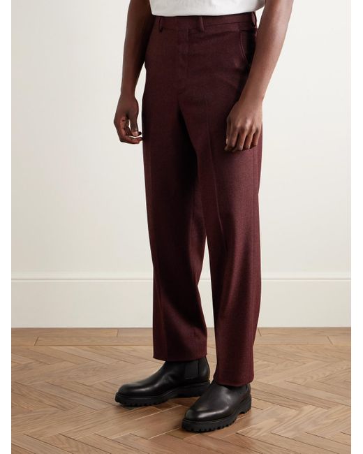 Gabriela Hearst Purple Harold Slim-Fit Straight-Leg Wool And Cashmere-Blend Twill Suit Trousers for men