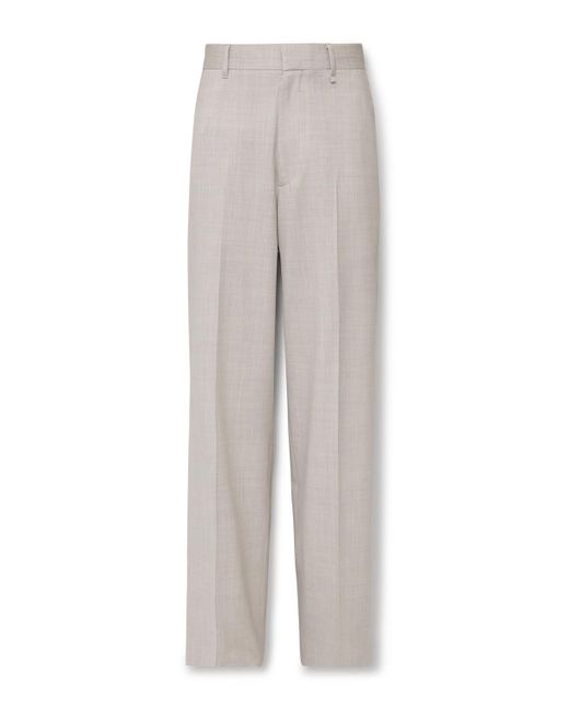 Givenchy Gray Wide-leg Wool Trousers for men