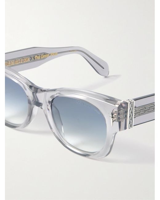 Cutler & Gross Blue The Great Frog Halen D-Frame Acetate Sunglasses for men