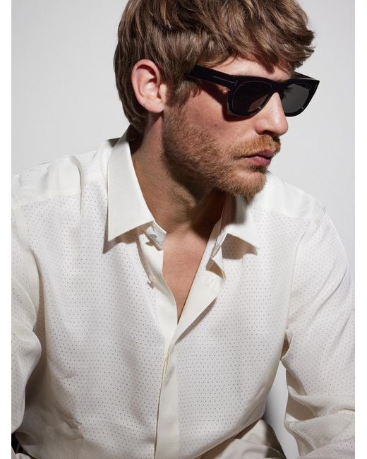 Tom Ford Black Marshall Rectangular-Frame Acetate Sunglasses for men