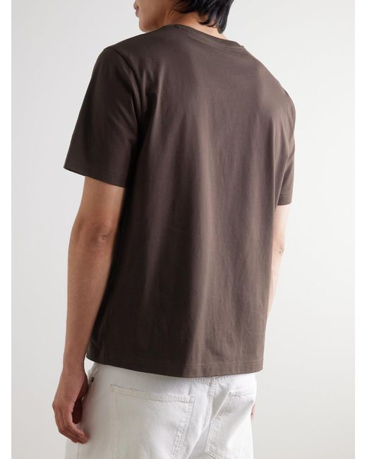 Mr P. Brown Relaxed-Fit Organic And Recycled Cotton-Jersey T-Shirt for men