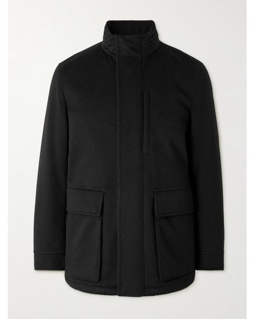 Zegna Black Vetta Oasi Cashmere Hooded Jacket for men