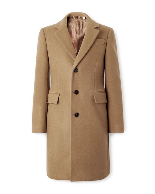 Burberry Natural Beverley Wool Coat for men