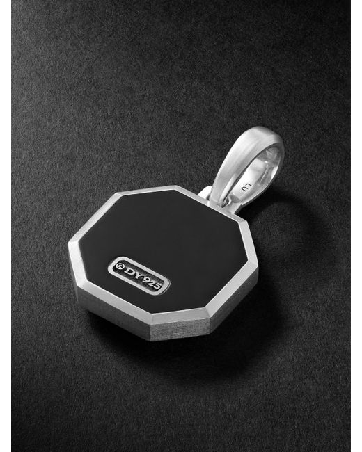 David Yurman Black Sterling Onyx Pendant for men