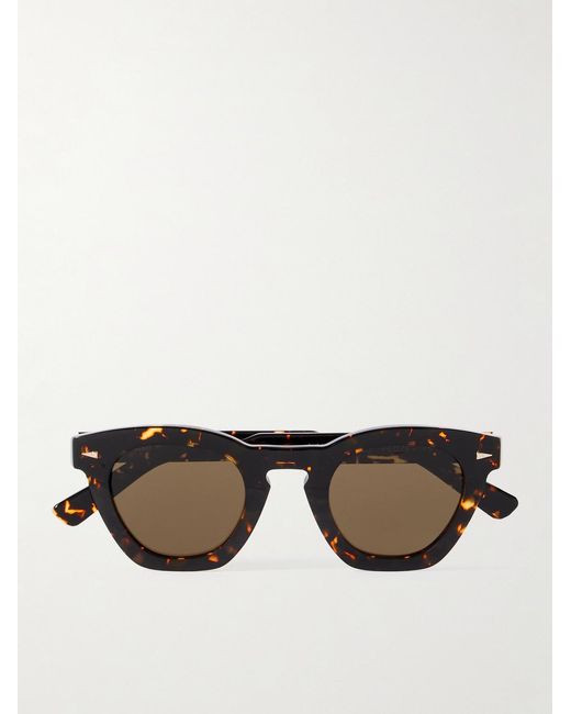 Ahlem Multicolor Montorgueil Round-frame Tortoiseshell Acetate Sunglasses for men