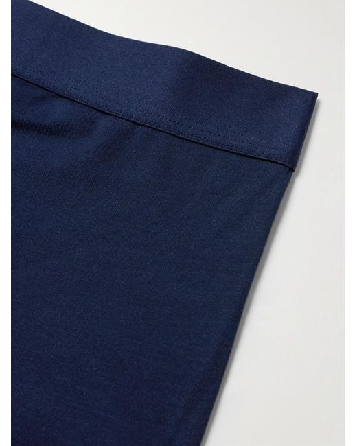 Zimmerli of Switzerland Blue Pureness Stretch-Micro Modal Boxer Briefs for men