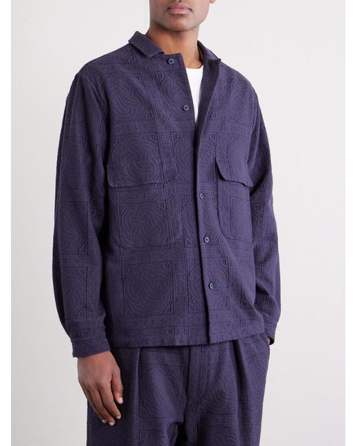 Blue Blue Japan Blue Cotton-Blend Shirt for men