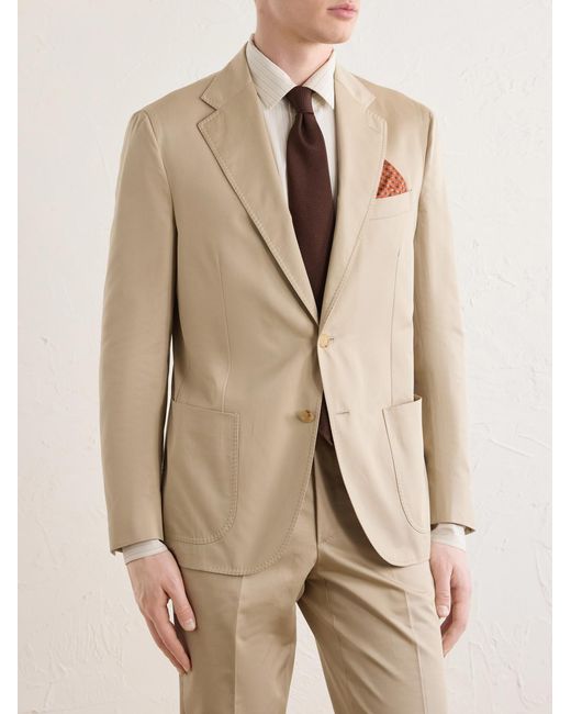 De Petrillo Natural Cotton Suit Jacket for men