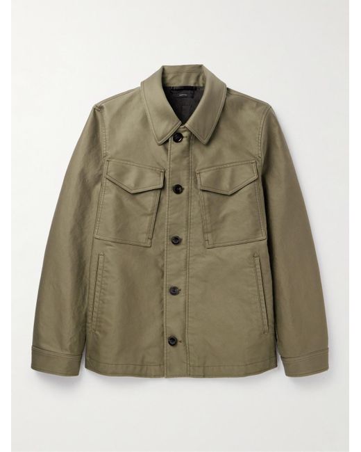 Tom Ford Green Cotton-twill Jacket for men