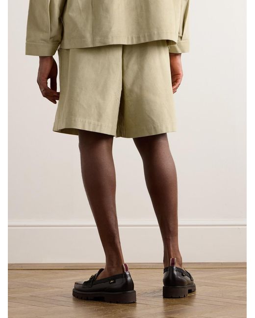 Nicholas Daley Natural Cotton-Corduroy Shorts for men